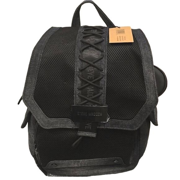 Steve Madden BZenni Denim Lace Backpack- Black Multi main image 11